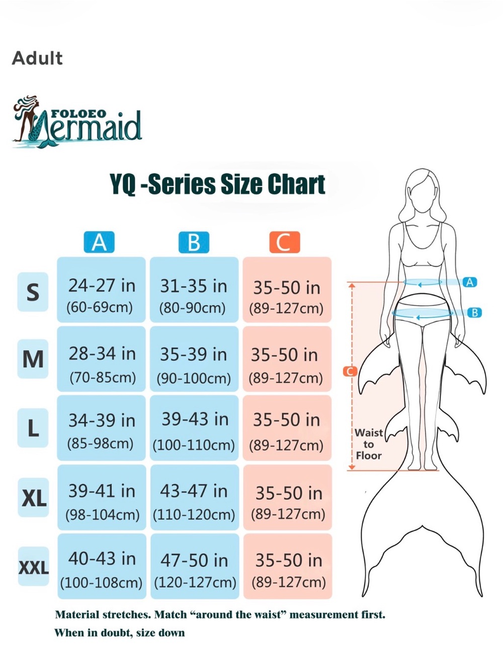Foloeo Vibrant Mermaid Tail Swimsuit - Teal & Pink - Picture 6 of 7